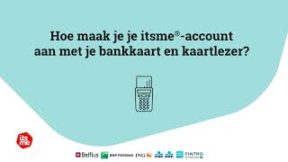 Je itsmeaccount aanmaken  met je bankkaart België [upl. by Geerts202]