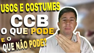 CCB E USOS E COSTUMES O QUE PODE OU NÃO PODE USAR 39 [upl. by Aimar764]