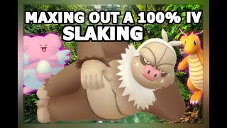 POKEMON GO MAXING OUT 100 IV SLAKING  GYM BATTLES BLAZIKEN amp SLAKING VS BLISSEY [upl. by Westlund]