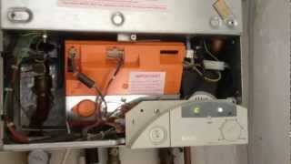 Gas boiler Ideal icos system HE 24 after repair  Emmergency plumbers [upl. by Pantin209]