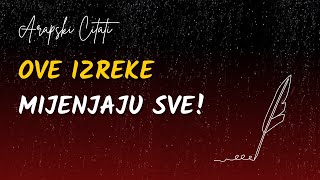 20 Najboljih Arapskih Izreka i Mudrosti koje će Vas Inspirirati [upl. by Eyot]