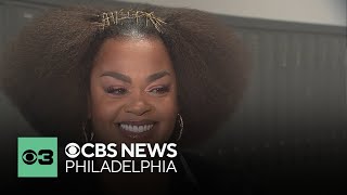 Jill Scott reacts to mural of her painted at Girls High in Philadelphia  Full interview [upl. by Lotty330]