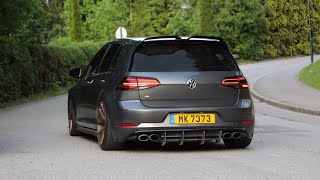 Volkswagen Golf 7 GTIR Compilation  Accelerations Launch Controls Loud sounds [upl. by Eekaz843]