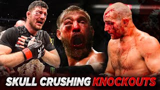 7 UFC SKULL CRUSHING Finishes That Made History [upl. by Tanitansy]