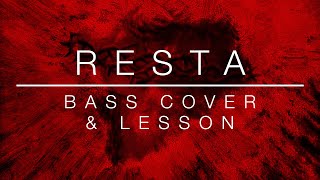 Litfiba  RESTA  Bass Cover  Lesson [upl. by Allesig]