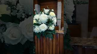 Rangkaian Bunga Penghias Podium flower weddingbouquet churchwedding merangkaibungaaltargereja [upl. by Best]