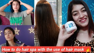 How To Do Salon Style Hair Spa At Home  Loreal Xtenso hair mask [upl. by Cerelly]