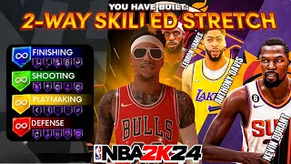 93 MID  91 3PT  90 REBOUND quot2WAY SKILLED STRETCHquot CAN DO EVERYTHING BEST BIGMAN BUILD IN NBA2K24 [upl. by Mortimer]