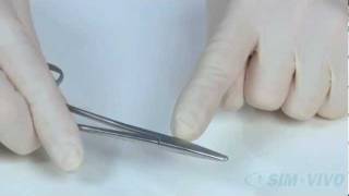 SIM SUTURE  2 Holding and Using the Instruments and Sutures [upl. by Abih]