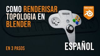 Como renderisar topologia en Blender  Blender topology render fast tutorial [upl. by Mharg]