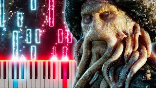 Davy Jones Theme – Hans Zimmer  PIANO SHEET MUSIC  MIDI 🎹 [upl. by Neyuq712]