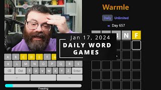 Warmle and other daily games  Jan 17 2024 [upl. by Nelra]