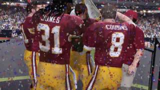 WASHINGTON REDSKINS SUPER BOWL CELEBRATION IN MADDEN [upl. by Aviv516]