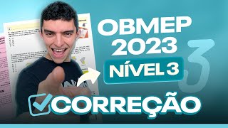 CORREÇÃO COMPLETA  OBMEP 2023  FASE 2  NÍVEL 3 [upl. by Hctim]