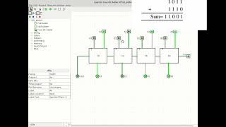 4Bit Binary Adder Simulation Using Logisim  Digital Logic Tutorial [upl. by Tarah]