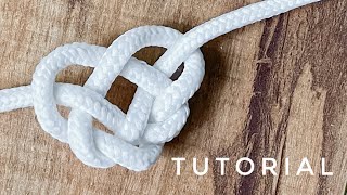 Macrame Heart Knot Tutorial How to Tie the Celtic Heart Knot [upl. by Naerad]