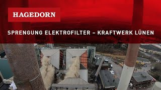 Kraftwerk Lünen  Sprengung des Elektrofilters [upl. by Ayekram190]