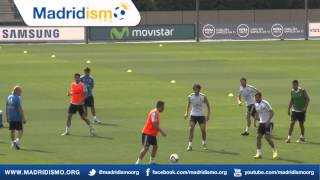 Real Madrid Training without Internationals Except Casillas [upl. by Aihseyt]