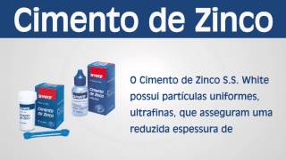 Comercial Cimento de Zinco SS White [upl. by Dlorrej]