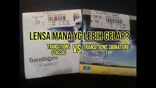 Transitions Signature 7 VS Transitions Classic Lensa Mana yg Lebih Gelap [upl. by Yren]