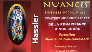 Dixit Maria  Hassler Ensemble vocal mixte Nuances [upl. by Marys]