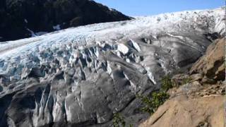 Exit Glacier Moving Kenai Fjords National Park [upl. by Ymerrej]