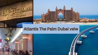 Monorail Experience palm jumeirah Dubai veiw Atlantis hotel veiw [upl. by Eikceb]