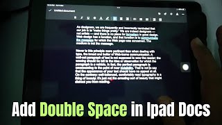 How to Double Space on Google Docs IPAD  Double Space Your Google Docs on iPad  A Simple Guide [upl. by Celka123]