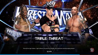 Wwe John Cena Vs Umaga Vs Batista [upl. by Loferski]