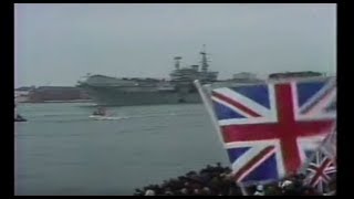 British Armada Set Sail for War in the Falklands  CBS Evening News  April 5 1982 [upl. by Sucramal]