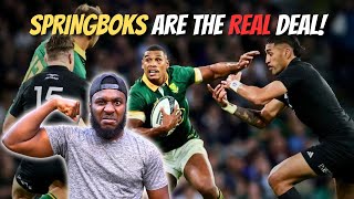 America Football Player Reacts To South Africa Vs New Zealand  Rugby Championship 2024  SPRINGBOKS [upl. by Newbill]