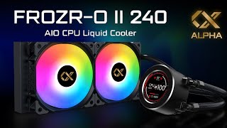 Xigmatek FROZRO II 240 AIO Liquid Cooler Black With LCD Unbox install Test [upl. by Rochell]