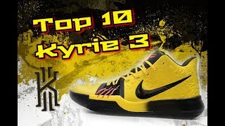 Top 10 Kyrie 3 Colorways [upl. by Blithe88]