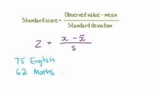 Maths Tutorial Z Scores Standard scores in statistics [upl. by Gerc]