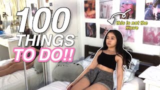 100 things to do when youre bored amp stuck at home [upl. by Natiha]