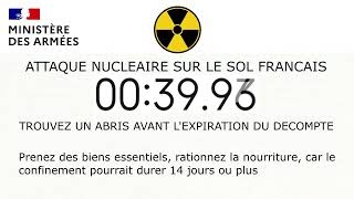 Fausse alerte nucléaire version 2023 [upl. by Ecirehc361]