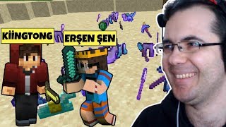 SERVER SAHİBİ Kiingtong ile OYNADIM  Minecraft Randomizer UHC [upl. by Nonac]