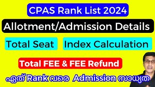 CPAS rank list 2024 ഏത് Rank വരെ ലഭിക്കും CPAS allotment 2024 CPAS latest updates 2024 SME 2024 [upl. by Enybor]