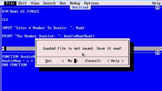 QBasic Tutorial 38  Making A Function  QB64 [upl. by Troc471]