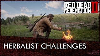 Red Dead Redemption 2 Herbalist Challenges Guide [upl. by Chamkis]