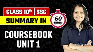 My Coursebook Unit 1  English Summary  Class 10  Maharashtra SSC [upl. by Estus]