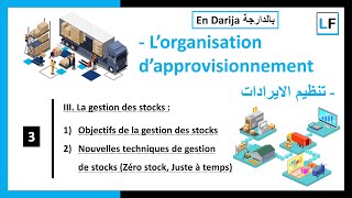 III La gestion des stocks Objectifs et Nouvelles techniques de gestion de stocks Zéro stock JAT [upl. by Worrad439]