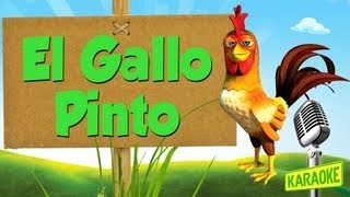 KARAOKE El Gallo Pinto  con letra [upl. by Apoor]