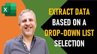 Extract Data Based on a Drop Down List Selection in Excel  Filter Data With Drop Down List Excel [upl. by Gnut]