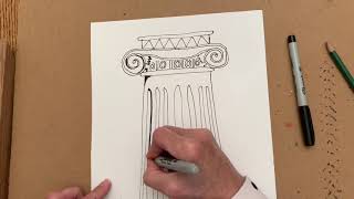 How to Draw Doric Ionic and Corinthian Capitals [upl. by Aciria847]