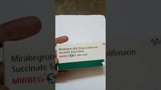 MIRBEG S 25  TABLET  MIRABEGRON  SOLIFENACIN  💊MEDICINE [upl. by Asilehc]