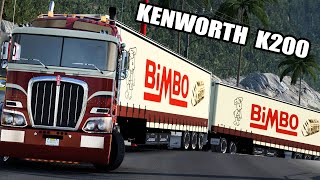 Camión de BIMBO Versión RETRO Doble Kenworth K200 por la Sierra de Sinaloa American Truck Simulator [upl. by Htezzil]