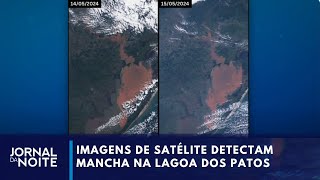 Satélite registra mancha vermelha na Lagoa dos Patos  Jornal da Noite [upl. by Liss]