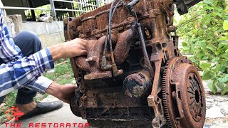 Restoration ENGINE CAR 4 Cylinder  Restore ENGINE CAR 1000HP [upl. by Wordoow]