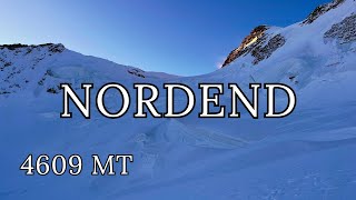 Nordend  4609 mt  Via normale da Rotenboden Zermatt  CH 4K [upl. by Mikihisa]